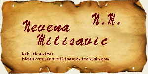Nevena Milisavić vizit kartica